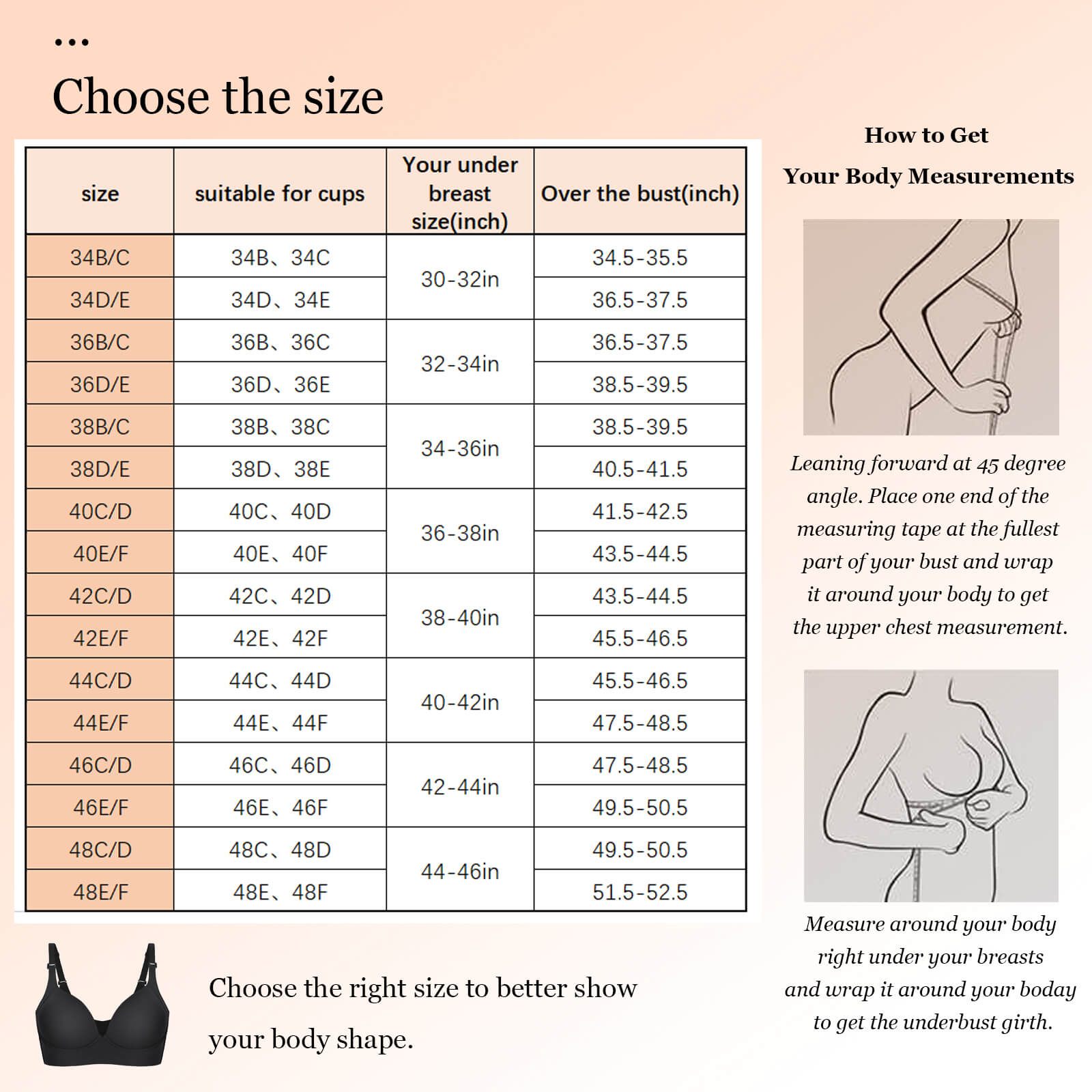 NY 220015 Underwire Compression Push-up Bra - Black